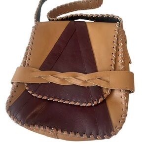 Handmade Tooled Leather Purse/messenger bag, vintage inspired